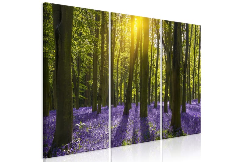 Taulu Hyacinth Field 3 Parts 90x60, Artgeist sp. z o. o.