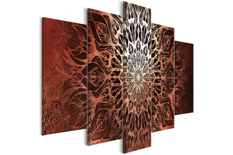 Taulu Hypnosis 5 Parts Orange Wide 200x100, Artgeist sp. z o. o.