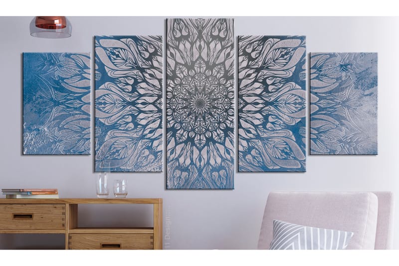 Taulu Hypnosis 5 Parts Blue Wide 100x50 - Artgeist sp. z o. o. - Sisustustuotteet - Taulu & taide - Canvas-taulu