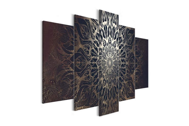 Taulu Hypnosis 5 Parts Brown Wide 200x100 - Artgeist sp. z o. o. - Sisustustuotteet - Taulu & taide - Canvas-taulu