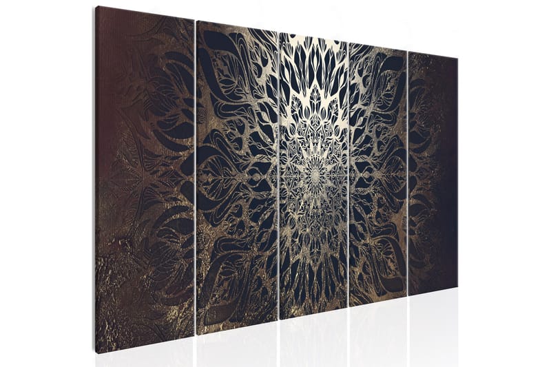 Taulu Hypnosis 5 Parts Brown Narrow 225x90 - Artgeist sp. z o. o. - Sisustustuotteet - Taulu & taide - Canvas-taulu