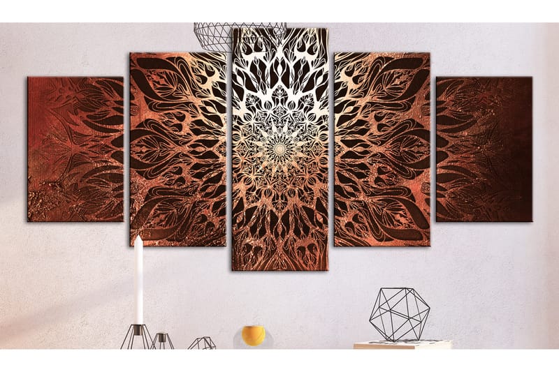 Taulu Hypnosis 5 Parts Orange Wide 200x100 - Artgeist sp. z o. o. - Sisustustuotteet - Taulu & taide - Canvas-taulu