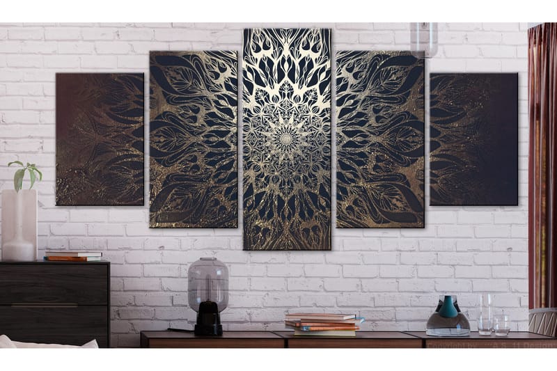 Taulu Hypnosis 5 Parts Brown Wide 200x100 - Artgeist sp. z o. o. - Sisustustuotteet - Taulu & taide - Canvas-taulu