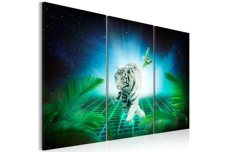 Taulu Ice Tiger 60x40 - Artgeist sp. z o. o. - Canvas-taulu - Seinäkoristeet