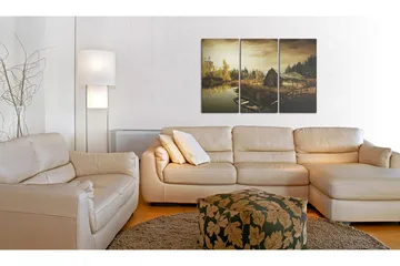 Taulu Idyllic Village Triptych 120x80 - Artgeist sp. z o. o. - Sisustustuotteet - Taulu & taide - Canvas-taulu