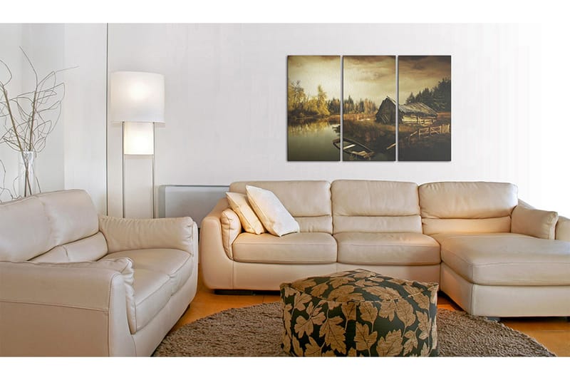 Taulu Idyllic village triptych 90x60 - Artgeist sp. z o. o. - Sisustustuotteet - Taulu & taide - Canvas-taulu