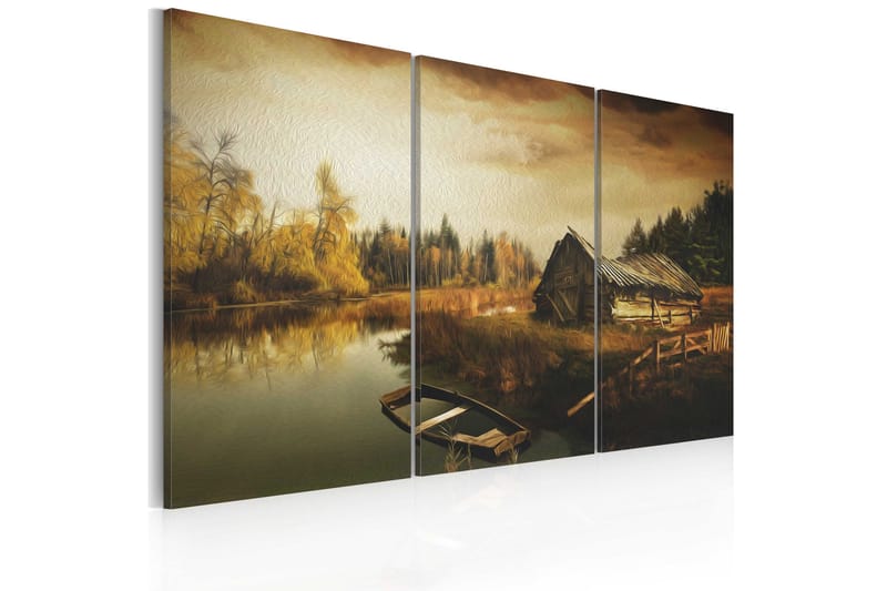 Taulu Idyllic village triptych 90x60, Artgeist sp. z o. o.
