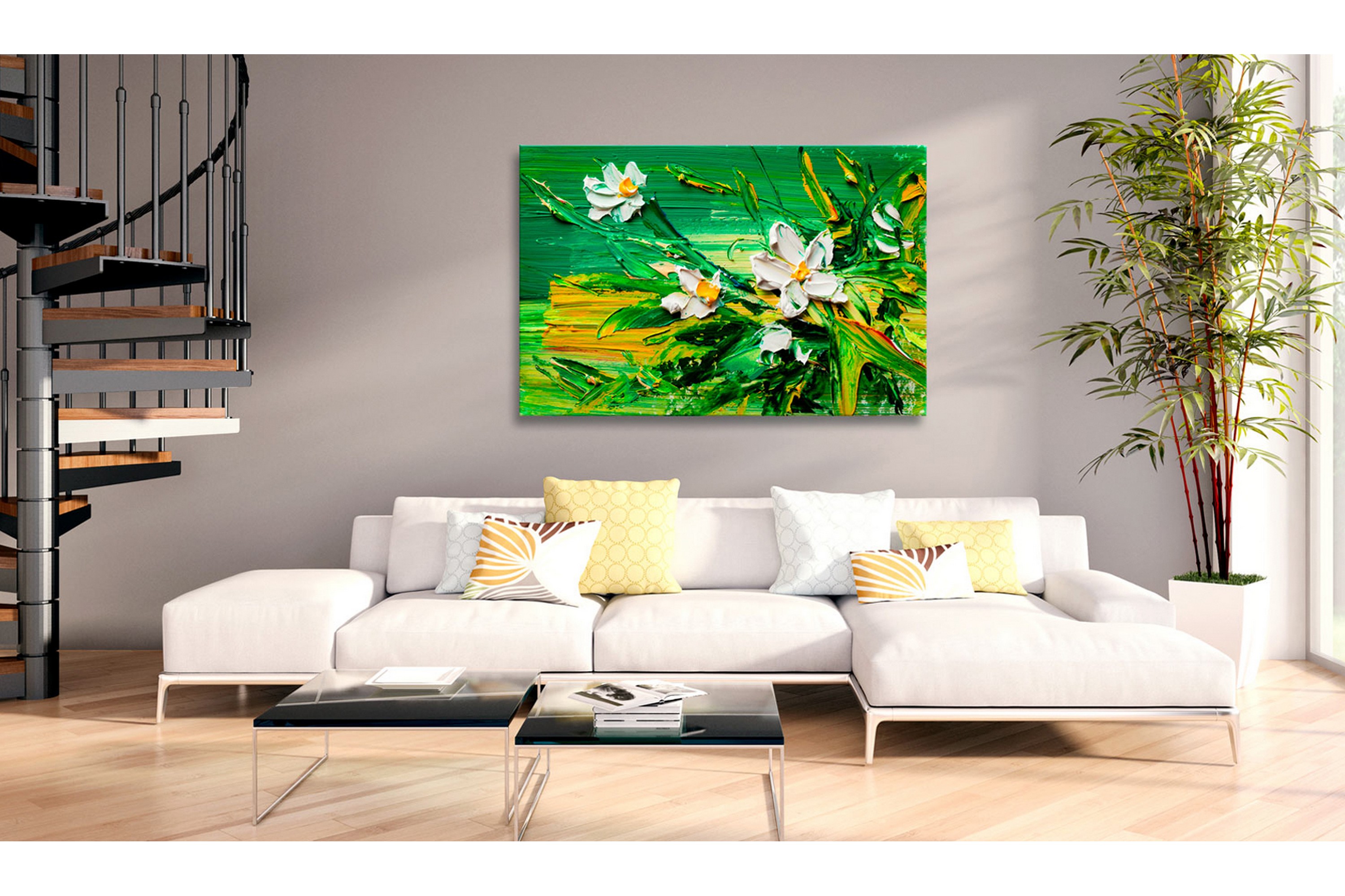 Taulu Impressionist Style: Flowers 90x60 - Artgeist sp. z o. o.