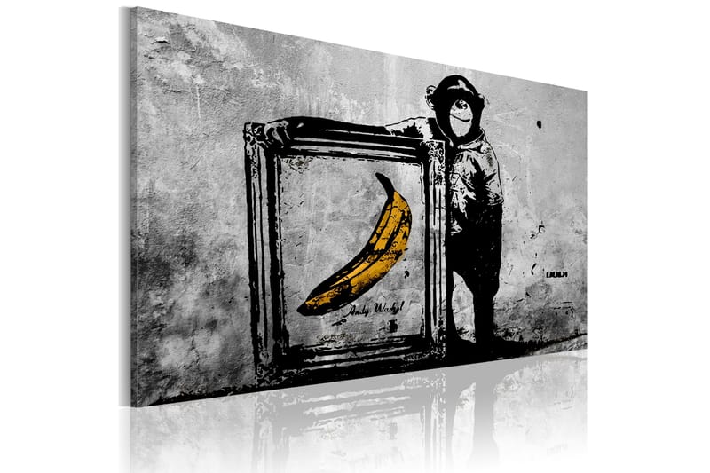Taulu Inspired By Banksy Black And White 60x40, Artgeist sp. z o. o.