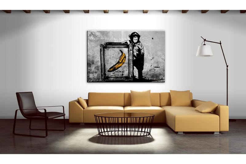 Taulu Inspired By Banksy Black And White 60x40 - Artgeist sp. z o. o. - Sisustustuotteet - Taulu & taide - Canvas-taulu