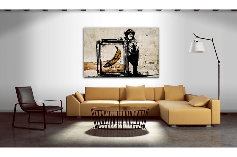 Taulu Inspired By Banksy Sepia 60x40 - Artgeist sp. z o. o. - Sisustustuotteet - Taulu & taide - Canvas-taulu