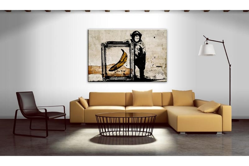 Taulu Inspired By Banksy Sepia 60x40 - Artgeist sp. z o. o. - Sisustustuotteet - Taulu & taide - Canvas-taulu