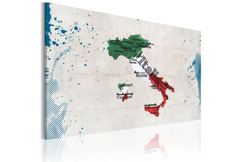 Taulu Italian kartta 60x40, Artgeist sp. z o. o.