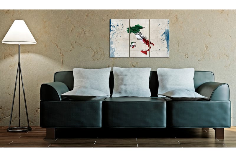 Taulu Italian kartta Triptyykki 60x40 - Artgeist sp. z o. o. - Sisustustuotteet - Taulu & taide - Canvas-taulu