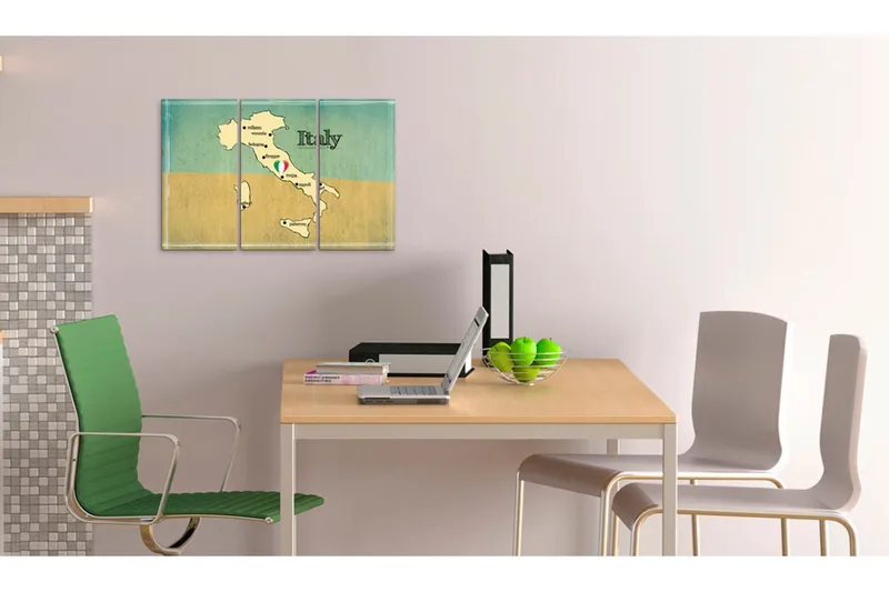 Taulu Italian sydän Triptyykki 120x80 - Artgeist sp. z o. o. - Sisustustuotteet - Taulu & taide - Canvas-taulu