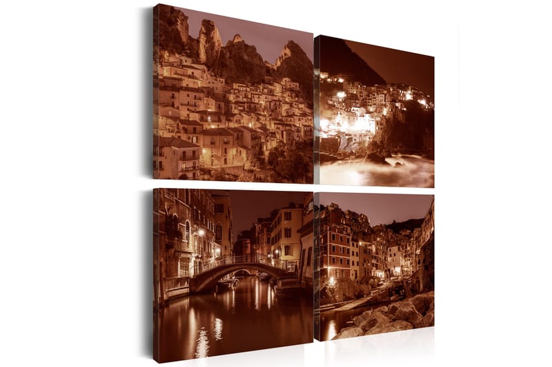 Taulu Italian Towns Sepia 60x60, Artgeist sp. z o. o.