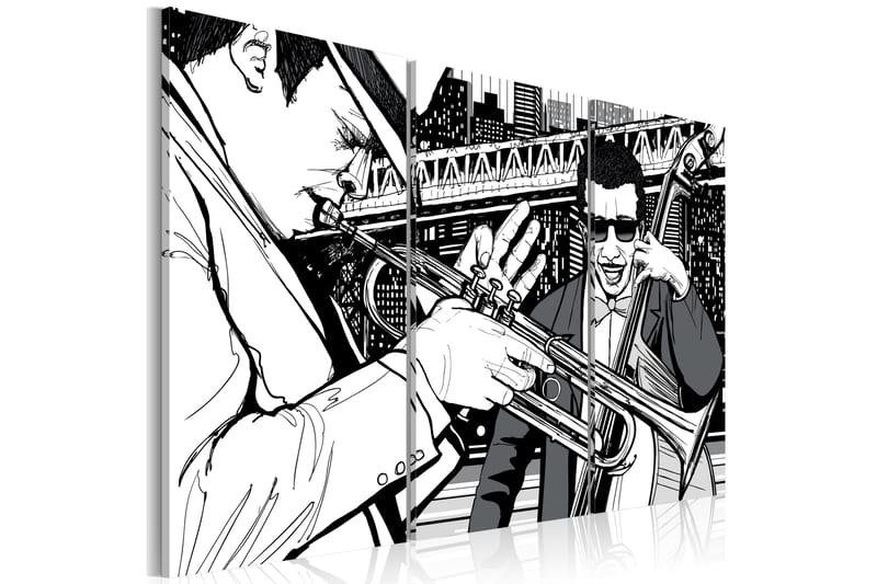 Taulu Jazzkonsert New York Skyskrapor 120x80, Artgeist sp. z o. o.