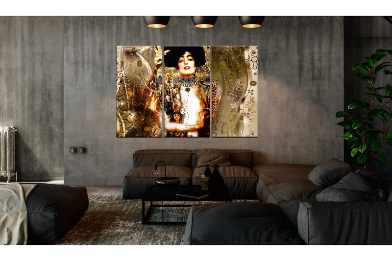 Taulu Judith 3 Parts Green 120x80 - Artgeist sp. z o. o. - Sisustustuotteet - Taulu & taide - Canvas-taulu
