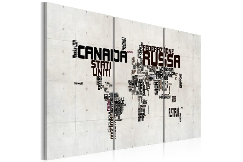 Taulu Kartta italialainen 120x60 - Artgeist sp. z o. o. - Sisustustuotteet - Taulu & taide - Canvas-taulu