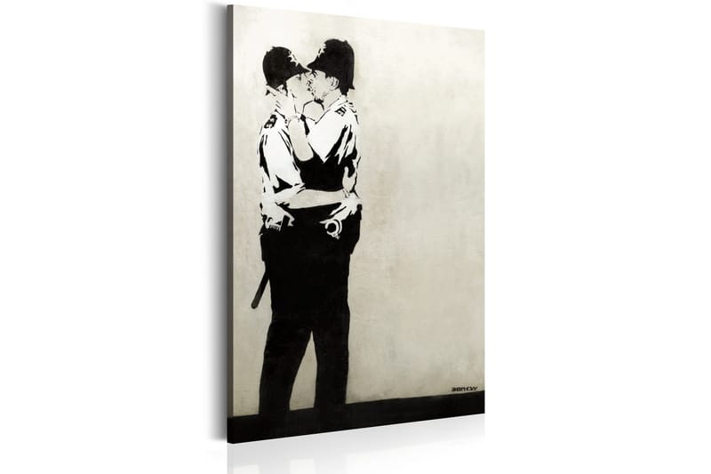 Taulu Kissing Coppers by Banksy 80x120, Artgeist sp. z o. o.