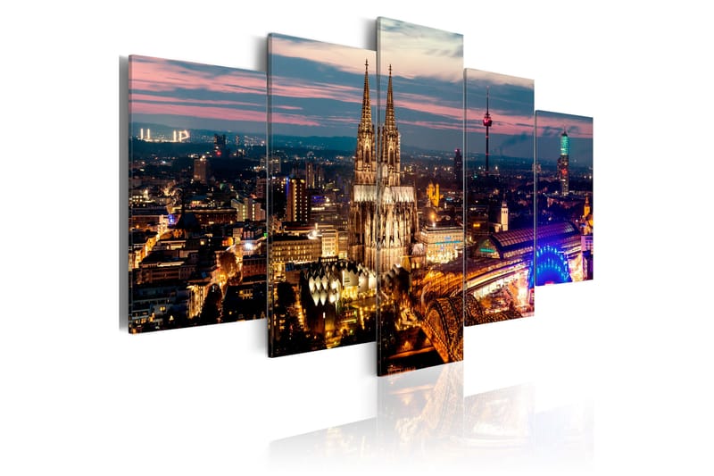 Taulu Koeln Night Panorama 100x50 - Artgeist sp. z o. o. - Sisustustuotteet - Taulu & taide - Canvas-taulu