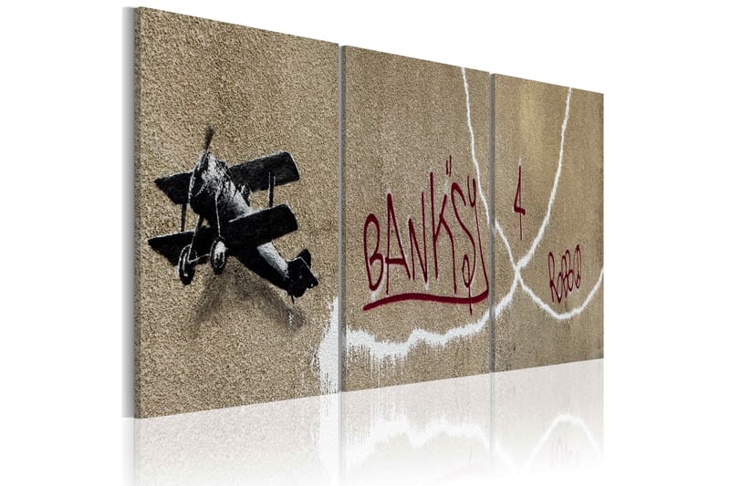 Taulu Lentokone Bansky 120x60 - Artgeist sp. z o. o. - Sisustustuotteet - Taulu & taide - Canvas-taulu