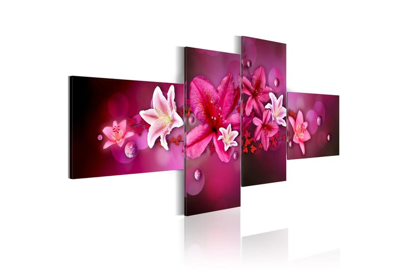 Taulu Lilies And Pearls 100x45, Artgeist sp. z o. o.