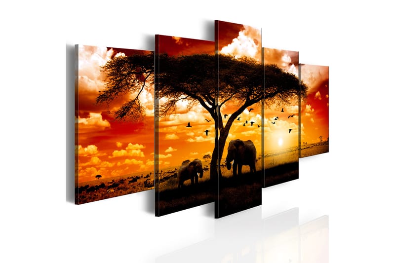 Taulu Lintuparvi savannin yllä 100x50 - Artgeist sp. z o. o. - Sisustustuotteet - Taulu & taide - Canvas-taulu