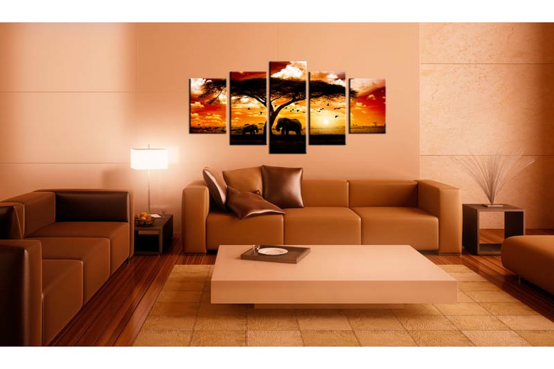 Taulu Lintuparvi savannin yllä 200x100 - Artgeist sp. z o. o. - Sisustustuotteet - Taulu & taide - Canvas-taulu