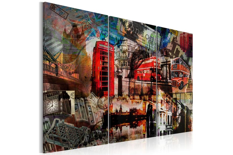 Taulu London collage Triptych 90x60, Artgeist sp. z o. o.