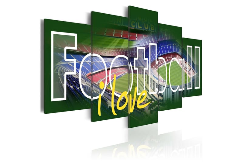 Taulu Love Football 100x50, Artgeist sp. z o. o.