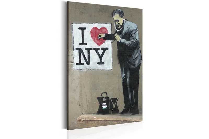 Taulu Love New York By Banksy 60x90, Artgeist sp. z o. o.