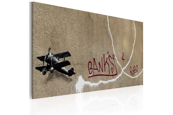Taulu Love Plane Banksy 60x40 - Artgeist sp. z o. o. - Canvas-taulu - Seinäkoristeet