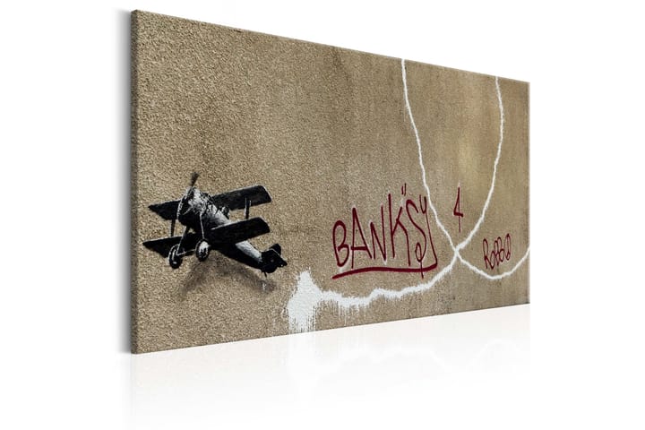 Taulu Love Plane by Banksy 120x80 - Artgeist sp. z o. o. - Canvas-taulu - Seinäkoristeet