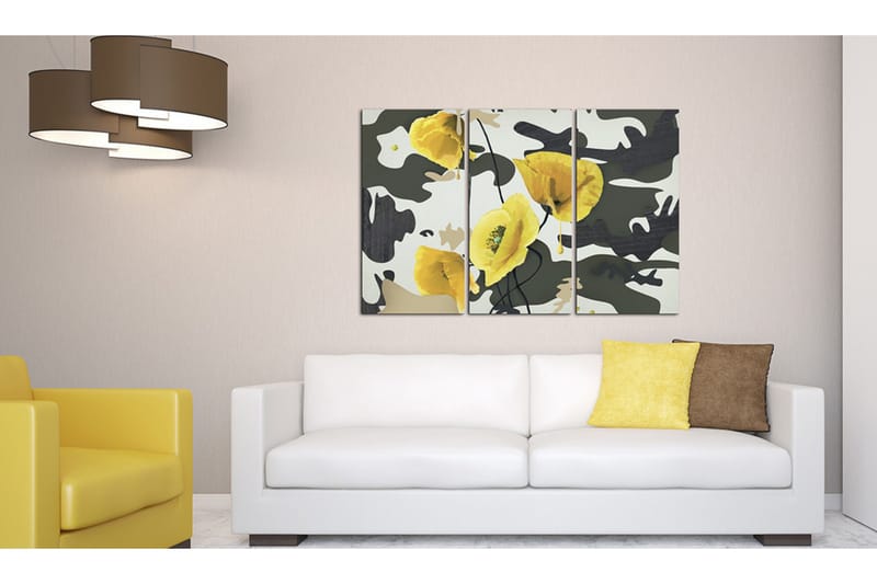 Taulu Maalattu Unikko triptyykki 60x40 - Artgeist sp. z o. o. - Sisustustuotteet - Taulu & taide - Canvas-taulu