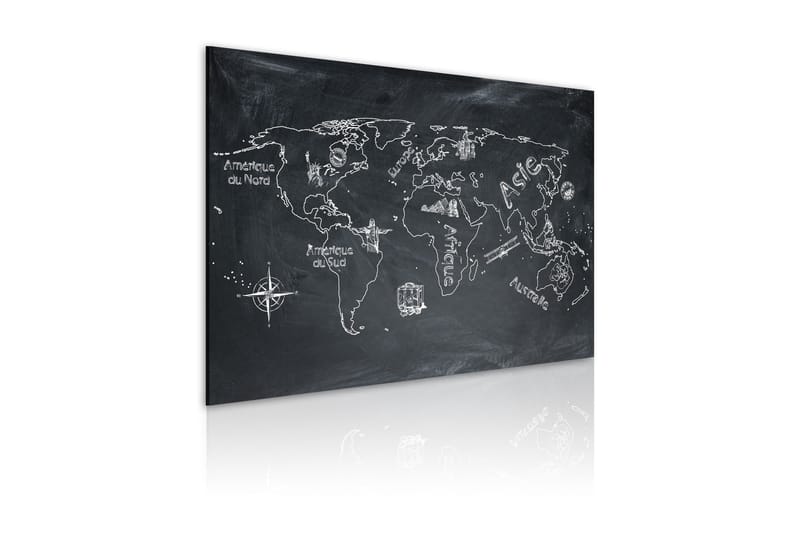 Taulu Maantiedon oppitunti ranska 90x60 - Artgeist sp. z o. o. - Sisustustuotteet - Taulu & taide - Canvas-taulu