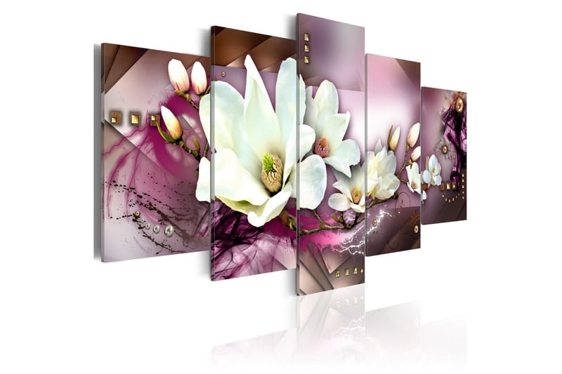 Taulu Magnetic Abstraction With An Orchid 100x50, Artgeist sp. z o. o.