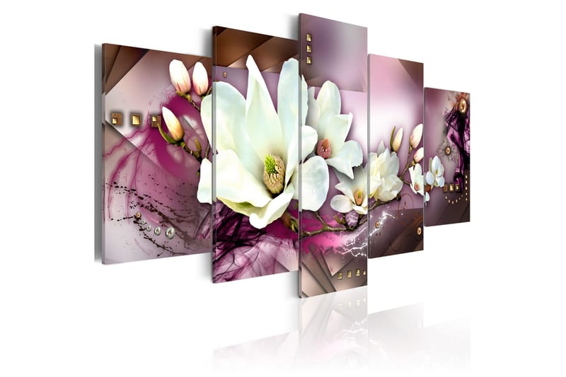 Taulu Magnetic Abstraction With An Orchid 200x100, Artgeist sp. z o. o.