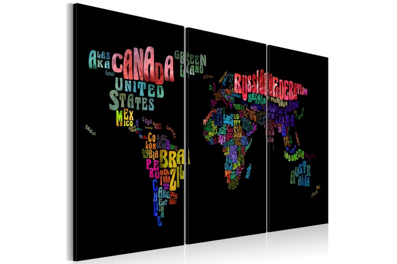 Taulu Maiden nimet Triptych 90x60 - Artgeist sp. z o. o. - Sisustustuotteet - Taulu & taide - Canvas-taulu