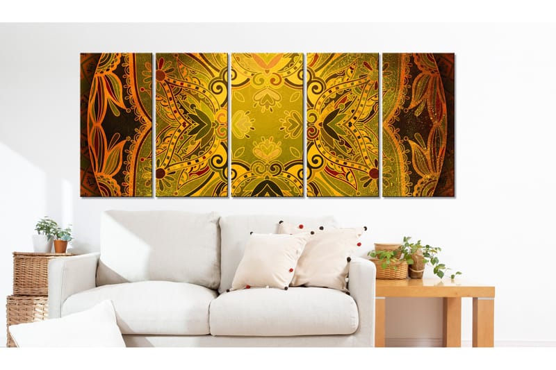 Taulu Mandala Flowery Wings 200x80 - Artgeist sp. z o. o. - Sisustustuotteet - Taulu & taide - Canvas-taulu