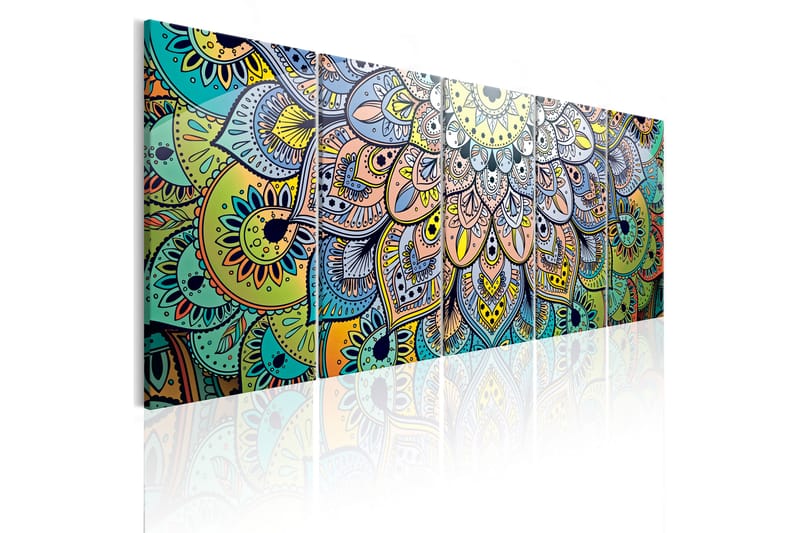 Taulu Mandala Peacock's Tail 200x80 - Artgeist sp. z o. o. - Sisustustuotteet - Taulu & taide - Canvas-taulu