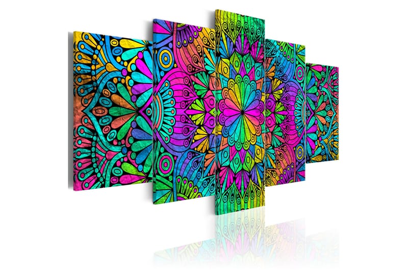 Taulu Mandala Peacock Feathers 100x50, Artgeist sp. z o. o.
