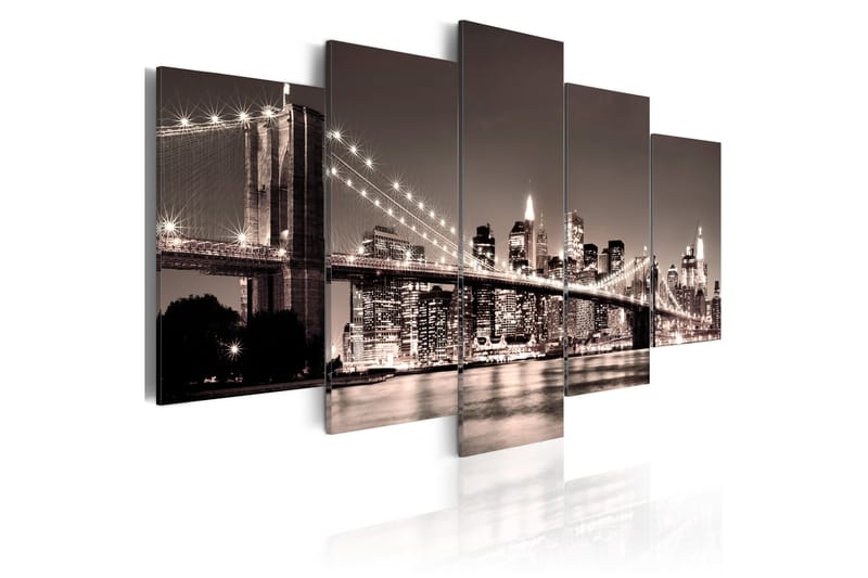 Taulu Manhattan Brooklyn Bridge II 100x50 - Artgeist sp. z o. o. - Sisustustuotteet - Taulu & taide - Canvas-taulu