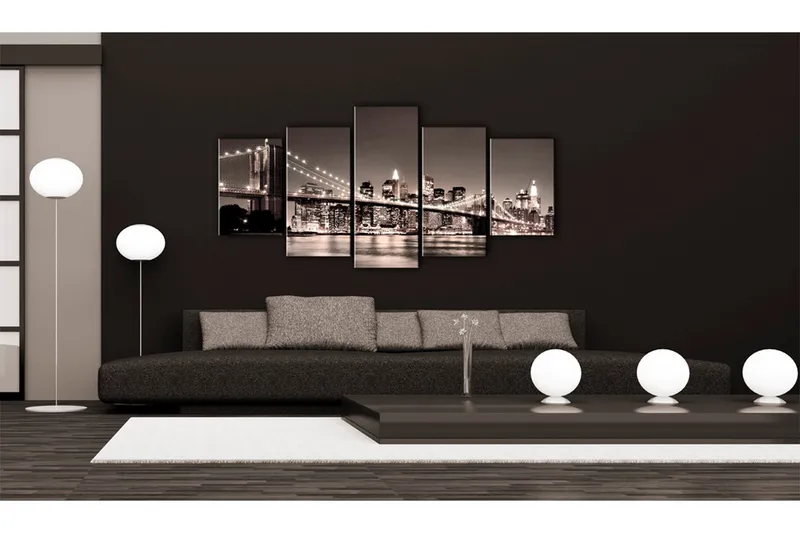 Taulu Manhattan Brooklyn Bridge II 200x100 - Artgeist sp. z o. o. - Sisustustuotteet - Taulu & taide - Canvas-taulu