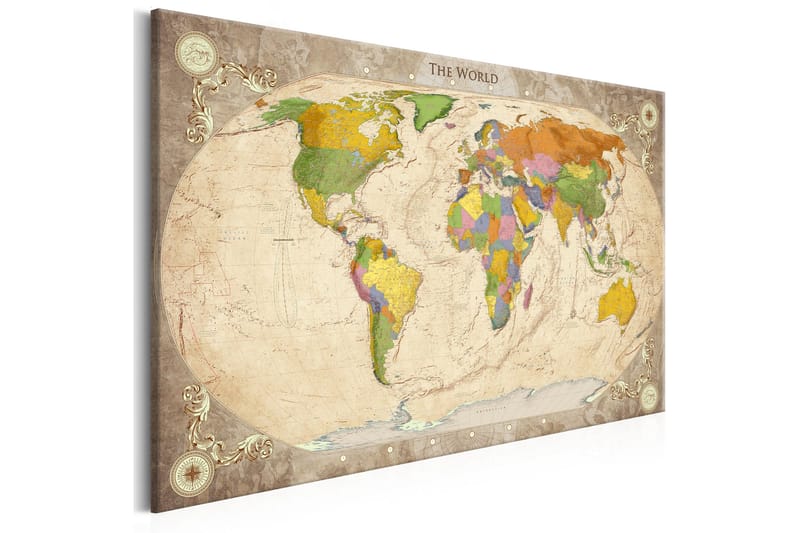 Taulu Map and Ornaments 120x80 - Artgeist sp. z o. o. - Sisustustuotteet - Taulu & taide - Canvas-taulu