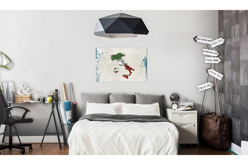 Taulu Map: Italy 90x60, Artgeist sp. z o. o.