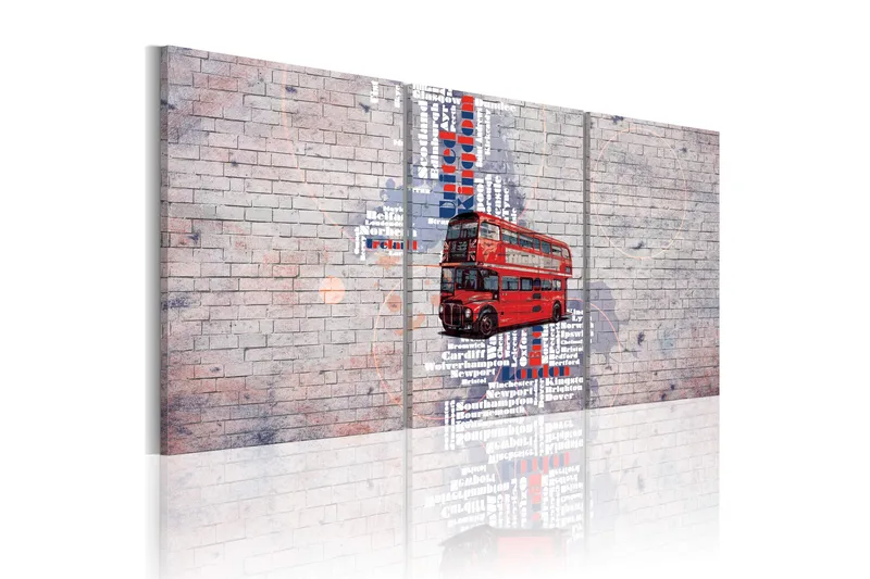Taulu Map United Kingdom 60x30, Artgeist sp. z o. o.
