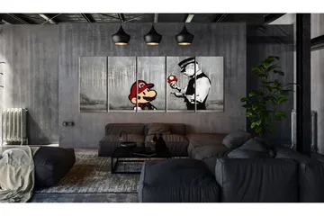 Taulu Mario Bros On Concrete 225x90 - Artgeist sp. z o. o. - Sisustustuotteet - Taulu & taide - Canvas-taulu