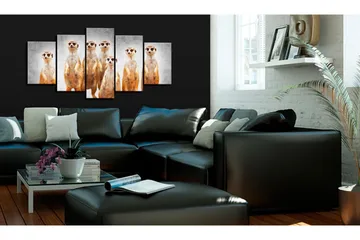 Taulu Meerkats 200x100 - Artgeist sp. z o. o. - Sisustustuotteet - Taulu & taide - Canvas-taulu
