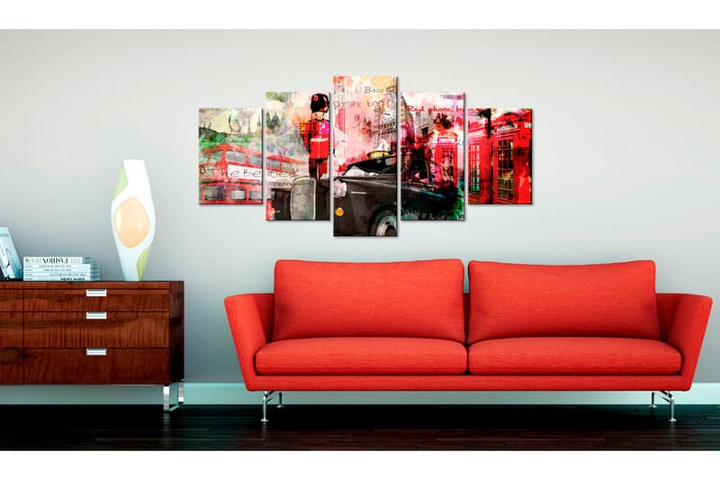 Taulu Memories From London 5 Pieces 100x50 - Artgeist sp. z o. o. - Sisustustuotteet - Taulu & taide - Canvas-taulu